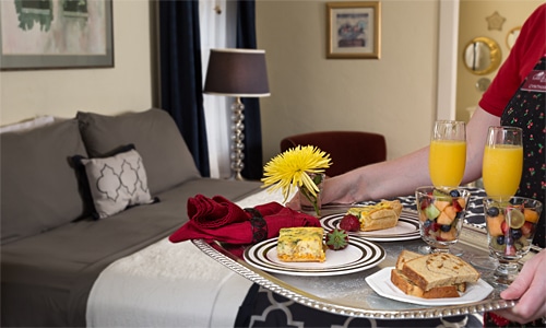 breakfast served in the room