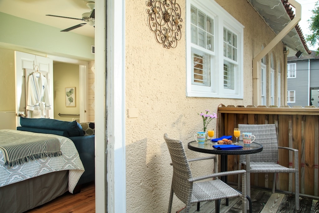 St. Augustine Trolley near our bed and breakfast