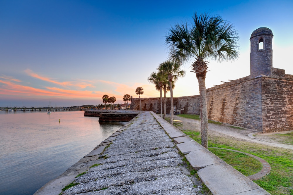 Our Favorite Things to do in St. Augustine This Summer 1 A beautiful view of the old fort, one of the top things to do in St. Augustine